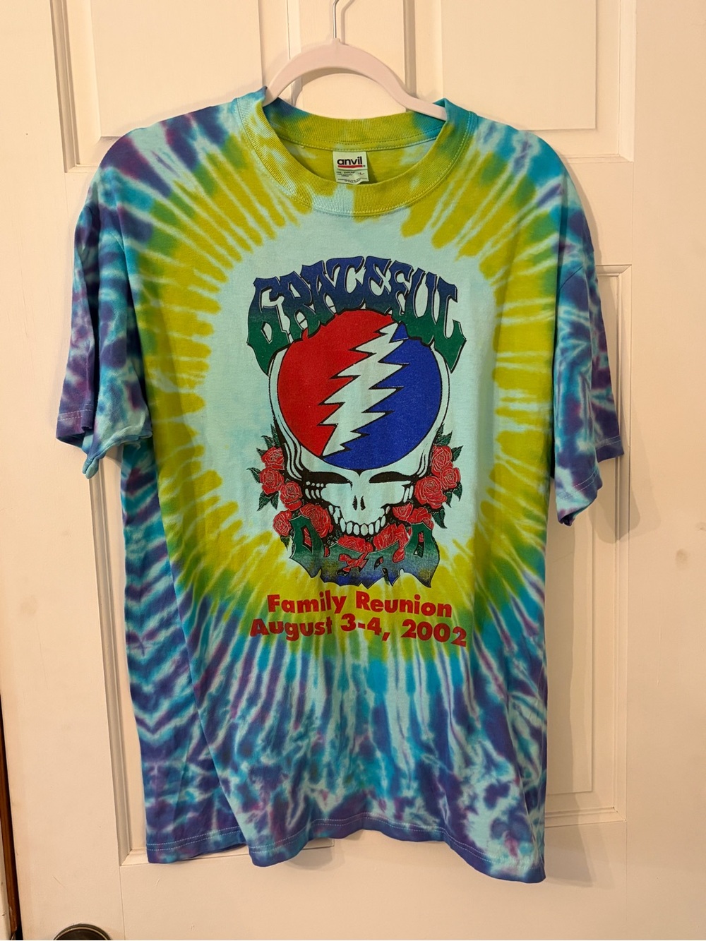 Vintage 2002 Grateful Dead Terrapin Station Family Reunion Tie Dye Shirt. Size L